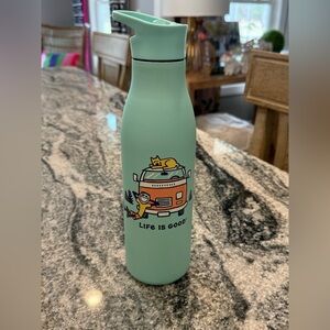 Life Is Good Mint Green Stainless Water Bottle